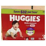 Huggies Little Movers Size 3 Diapers Box 192 Ct