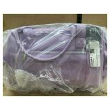 Purple Duffel Bag with Zipper Closure