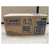 1000 T-Shirt Carry-Out Bags 1/6 Barrel