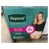 Depend Fit-Flex Underwear for Women XL 80 Ct