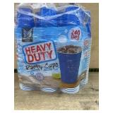 Pack of 240 Heavy Duty Blue Party Cups 18 oz