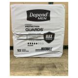 Depend Men Fresh Protection Guards 52 Ct