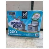 Power Flex 13 Gallon Tall Kitchen Bags, 200 Ct