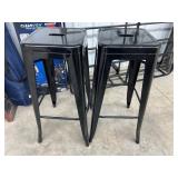 Black Metal Bar Stools