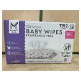 Premium Fragrance-Free Baby Wipes 1152 Ct
