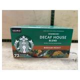 Starbucks Decaf House Blend Coffee Pods 72ct