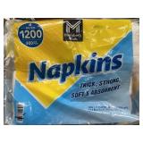 Napkins 2-Ply 1200 Count 4 Packs