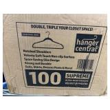 100 Supreme Velvet Hangers by Hanger Central
