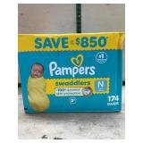 Pampers Swaddlers Newborn Diapers Pack 174ct