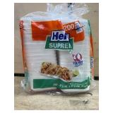 Hefty Supreme 6.5 Inch Foam Trays Pack of 200
