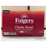 Folgers Classic Roast K-Cup Pods, 100 Count