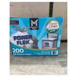 Power Flex 13 Gallon Tall Kitchen Bags 200 Count
