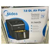 Midea 7.8 Qt. Air Fryer, Untested, HeatXpress Tech
