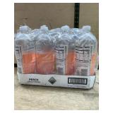 Pack of 11 Peach Clear American Sparkling Water Bo