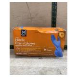 Large Nitrile Exam Gloves, Powder-Free, Box of 200