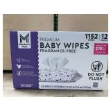 Premium Fragrance-Free Baby Wipes 1152 Ct