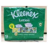 Kleenex Lotion Facial Tissues 12 Pack 3-Ply