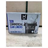 320 Commercial Can Liners 33 Gallon 124L