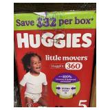 Huggies Little Movers Size 5 Diapers, 144 Count
