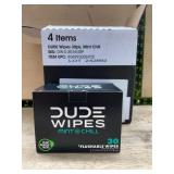 DUDE Wipes Mint Chill 30 Pack, 4 Boxes