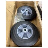 Solid Rubber Utility Wheels with Hardware