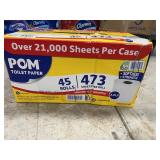 POM 2-Ply Toilet Paper 45 Rolls Case