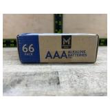 AAA Alkaline Batteries 1.5V Pack of 66