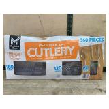 Clear Cutlery Combo Pack, 360 Pieces