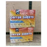 Dryer Sheets Fresh Scent 2 x 240 Pack