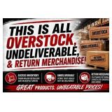 Auction is Overstock, Returns, and Undeliverables