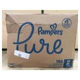 Pampers Pure Size 2 Diapers, 186 Count