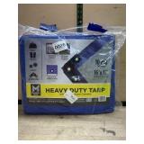 Heavy Duty 16 ft x 12 ft Blue Tarp with Reinforced