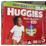 Huggies Little Movers Size 5 Diapers 144-Count