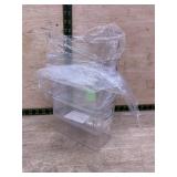4 Clear Fridge Organizers, Cracked Top