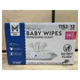 Premium Baby Wipes Refreshing Scent 1152 Ct