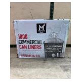 1000 Commercial Can Liners 10 Gallon 37.8 L