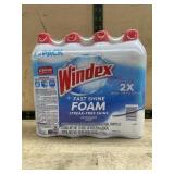Windex Fast Shine Foam Glass Cleaner 4-Pack