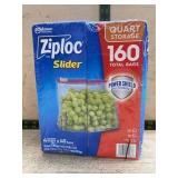 Ziploc Slider Quart Storage Bags 160 Count