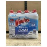 Windex Fast Shine Foam Rainshower Scent 4 Pack