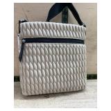 DKNY Quilted Light Khaki Crossbody Bag