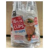132 Pack of 16 fl oz Clear Plastic Cups