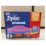 Ziploc Storage Quart Bags, 216 Count