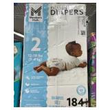 Size 2 Diapers, 184-Count, 12-18 Lbs