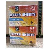 Boxed Dryer Sheets Fresh Scent 480 Count