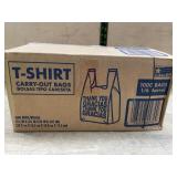T-Shirt Carry-Out Bags 1000 Count Box