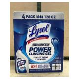 Lysol Advanced Power Toilet Bowl Cleaner 4 Pack