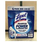 Lysol Advanced Power Clinging Gel 4 Pack 128oz