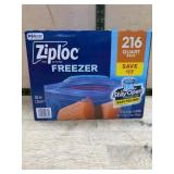 Ziploc Freezer Quart Bags Box of 216