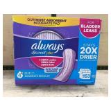 Always Discreet Plus Moderate Regular Pads, 153 Co