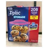 Ziploc 208 Count Gallon Storage Bags